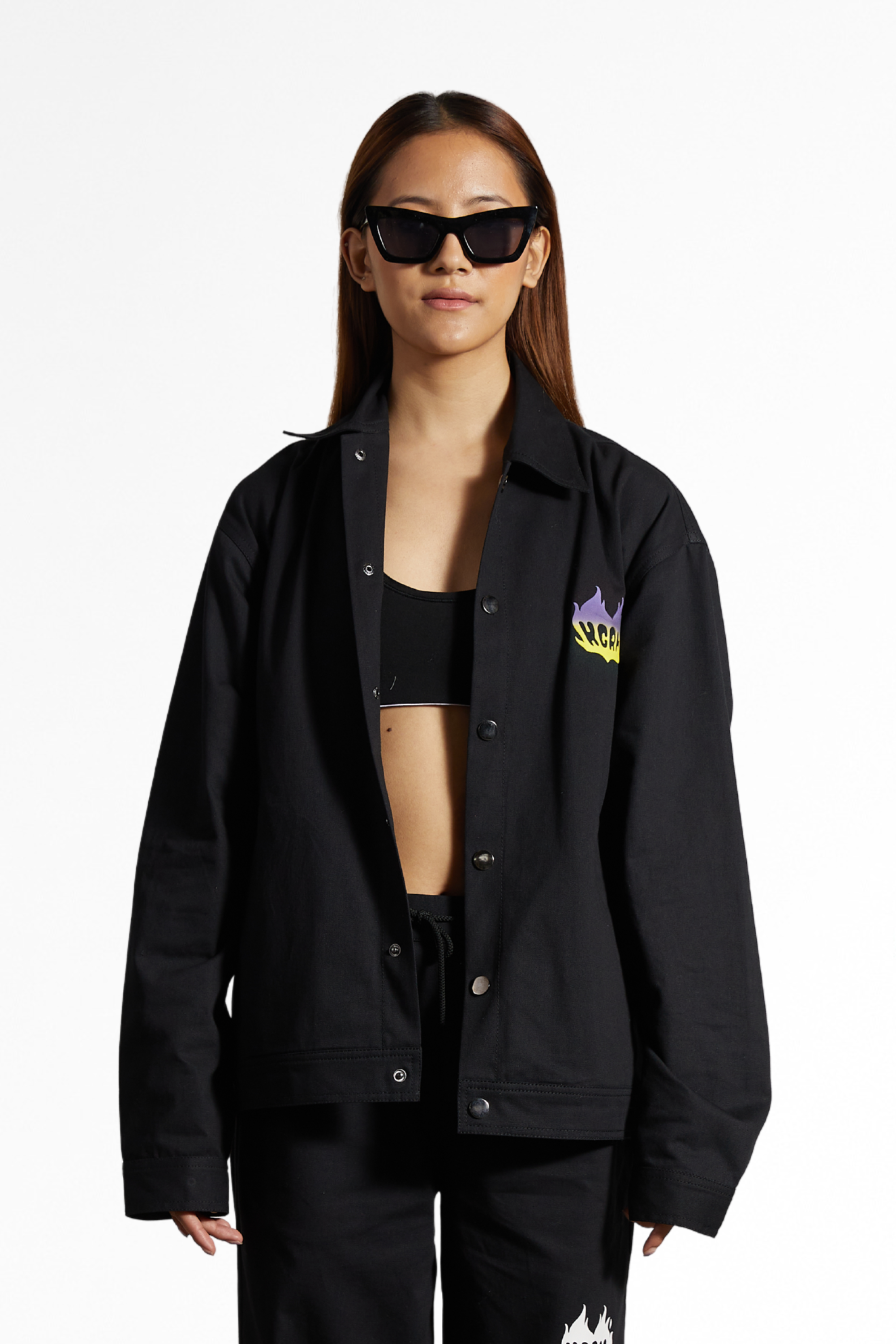 Your Gram Sucks' Cotton Twill Shacket